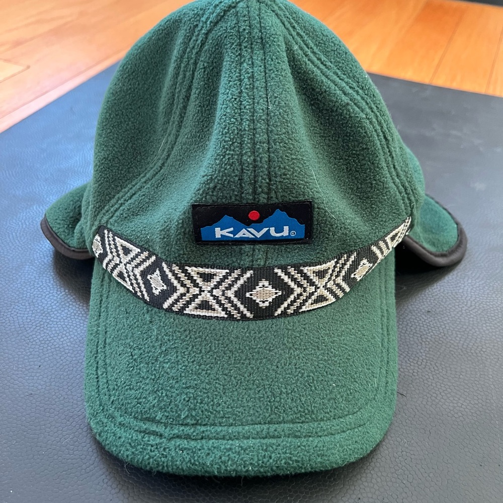 KAVU Green Fleece Cap